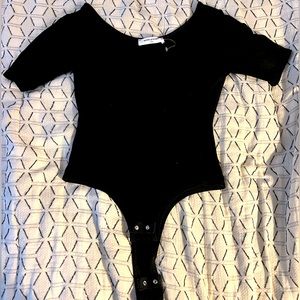 Petite Principle black bodysuit